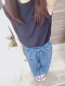 「ORiental TRaffic（オリエンタルトラフィック）の【再値下げ！SALE 50%OFF】【スポーツ系サンダル人気No1！】★スポーツサンダル★5203（サンダル）」を使った、natsuuuさん（レディース・170cm）の夏コーディネート