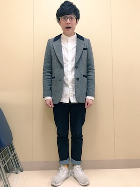 「Ungrid（アングリッド）のアイテム（ジャケット/アウター）」を使った、ヘンダーソン中村さん（メンズ・164cm）の冬コーディネート
