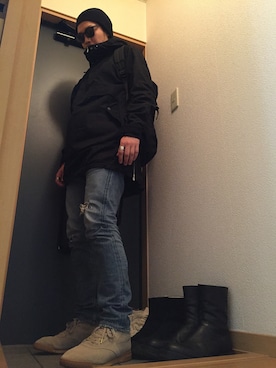 「nonnative（ノンネイティブ）のアイテム（ニットキャップ/ビーニー）」を使った、NIINUMAさん（メンズ・177cm）の春コーディネート