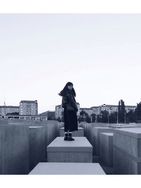 「travel」｜「アイテム（その他アウター）」を使った、Yvonnetsangさん（レディース・163cm）の秋コーディネート