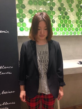 「BLISS POINT Womens（ブリスポイント ウイメンズ）のアイテム（ジャケット/アウター）」を使った、keiさん（レディース・157cm）の春コーディネート