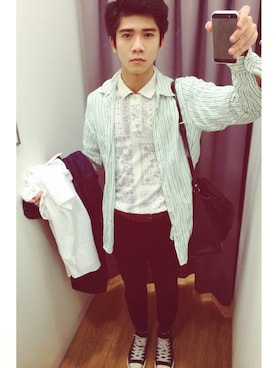 「アイテム（タイツ/ストッキング）」を使った、SUPER_EAGLEさん（メンズ・175cm・20代）の夏コーディネート