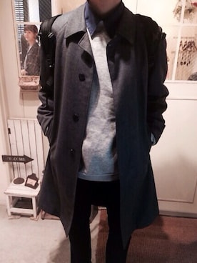 「Ralph Lauren」｜「アイテム（トレンチコート）」を使った、舜さん（メンズ・182cm）の秋コーディネート