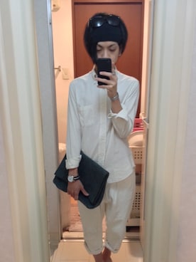 「SHAREEF（シャリーフ）のアイテム（バッグ）」を使った、syuさん（メンズ・156cm）の秋コーディネート