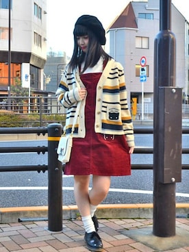 「Rydia（リディア）のアイテム」を使った、WORLD WIDE LOVE!さん（レディース・157cm）の秋コーディネート