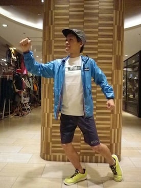 「ランニングスタイル」｜「アイテム（マウンテンパーカー）」を使った、funatoさん（メンズ・166cm）の夏コーディネート