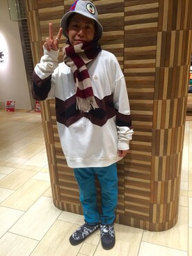 「BEAVER名古屋」｜funatoさん（メンズ・166cm）の冬コーディネート