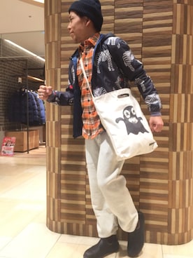 「BEAVER名古屋」｜funatoさん（メンズ・166cm）の冬コーディネート