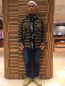 「BEAVER名古屋」｜funatoさん（メンズ・166cm）の冬コーディネート