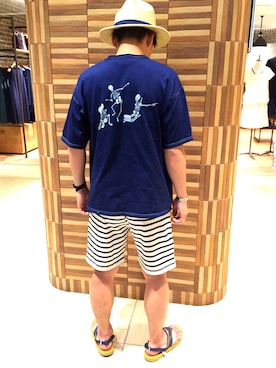 「BEAVER名古屋」｜funatoさん（メンズ・166cm）の夏コーディネート