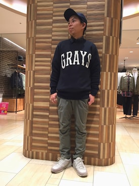 「スウェット×シャツ」｜funatoさん（メンズ・166cm）の秋コーディネート