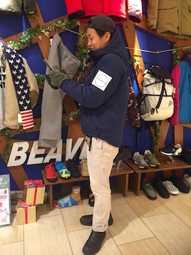 「Blundstone（ブランドストーン）のBlundstone/ブランドストーン　ｻｲﾄﾞｺﾞｱﾌﾞｰﾂ Men's（ブーツ）」を使った、funatoさん（メンズ・166cm）の秋コーディネート