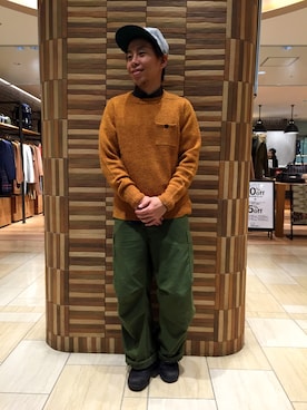 「Blundstone（ブランドストーン）のBlundstone/ブランドストーン　ｻｲﾄﾞｺﾞｱﾌﾞｰﾂ Men's（ブーツ）」を使った、funatoさん（メンズ・166cm）の冬コーディネート