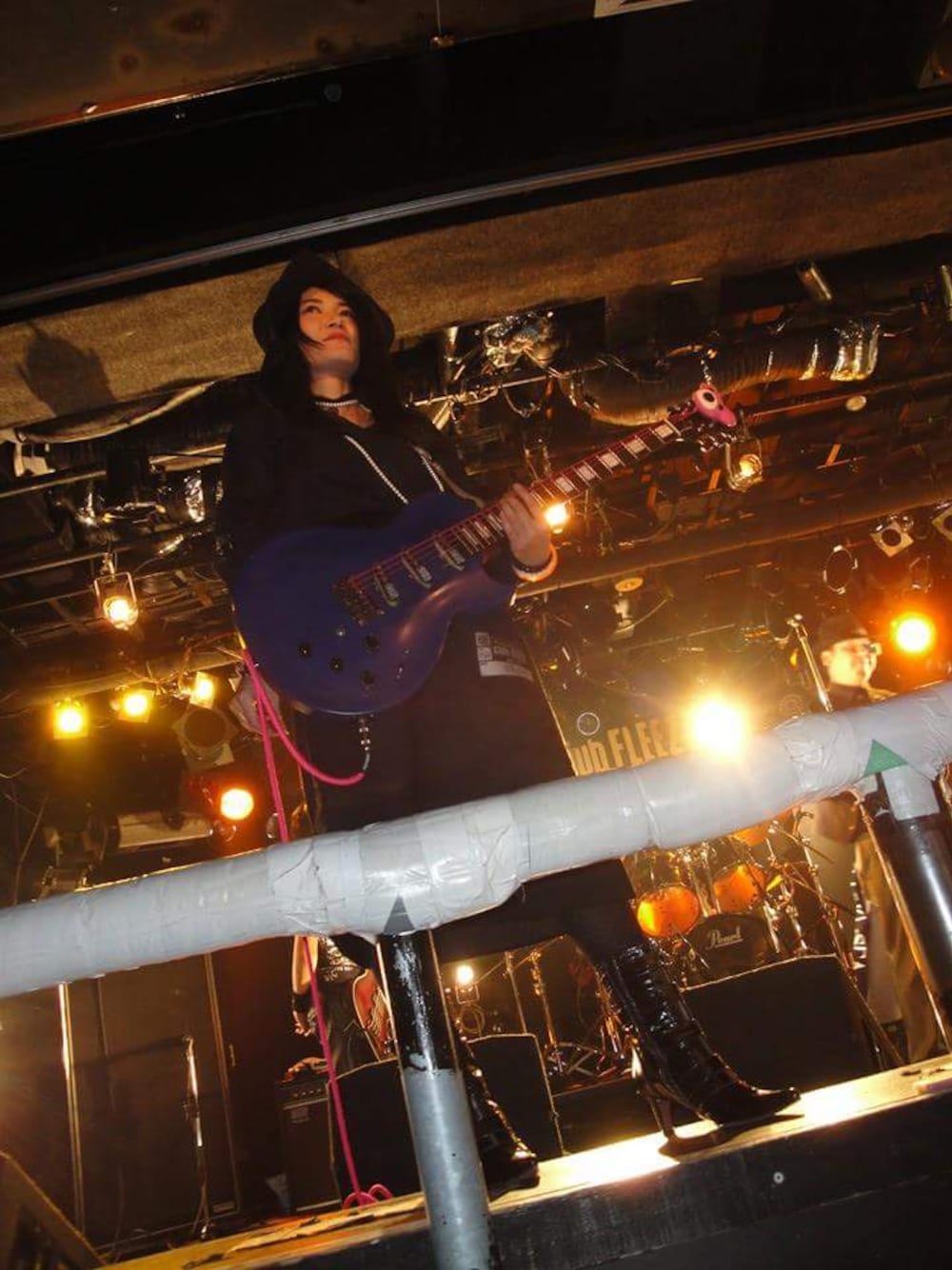 「高崎clubFLEEZ、LIVE、INORAN、LUNA SEA、コスプレ、ギター、ギター女子」｜「Edwardsのギター  ILP-Ⅱ 1992（音楽/本・雑誌、パープル系）」を使った、にじなな♡.*゜さん（レディース・148cm）の冬コーディネートの1枚目の写真