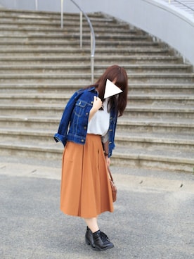「Heather（ヘザー）のアイテム（ブーツ）」を使った、ma_miさん（レディース・154cm）の秋コーディネート