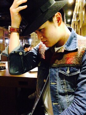 「tk.TAKEO KIKUCHI（ティーケータケオキクチ）のアイテム（デニムジャケット）」を使った、J.K.氏さん（メンズ・180cm）の春コーディネート