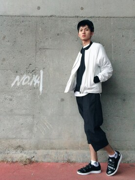 「bukht」｜「アイテム（ブルゾン）」を使った、KEISUKE さん（メンズ・176cm）の秋コーディネート