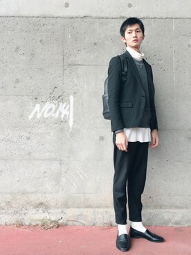 「Canal 4℃（カナルヨンドシー）のアイテム」を使った、KEISUKE さん（メンズ・176cm）の秋コーディネート