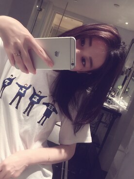 「SHIPS JET BLUE（シップスジェットブルー）のアイテム（トップス）」を使った、Momobabeさん（レディース・160cm）の夏コーディネート