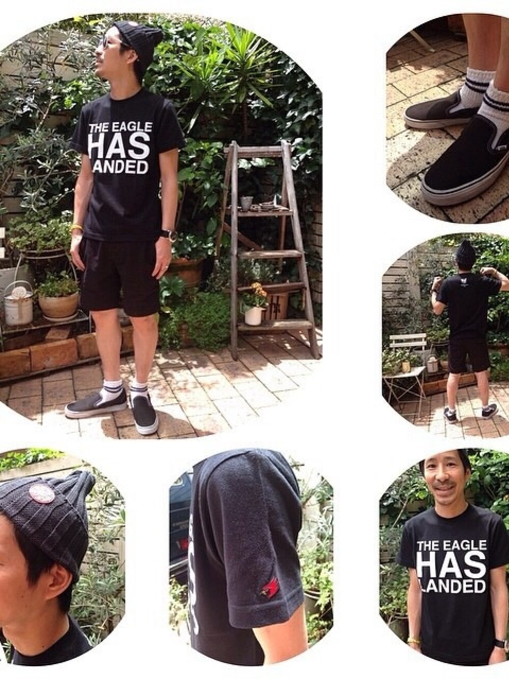 「オールブラック」｜「MARK MCNAIRYのアイテム（Tシャツ/カットソー、ブラック系）」を使った、shinkai teruhikoさん（メンズ・168cm）の夏コーディネートの1枚目の写真