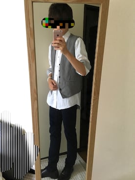 「RAGEBLUE（レイジブルー）のアイテム（ダウンベスト）」を使った、SYUさん（メンズ・176cm）の夏コーディネート