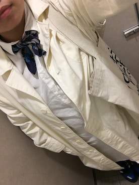 「w closet（ダブルクローゼット）のアイテム（ジャケット/アウター）」を使った、あやかさん（メンズ・159cm）の秋コーディネート