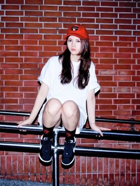 「BRATSON（ブラットソン）のアイテム」を使った、Abbyさん（レディース・160cm）の秋コーディネート