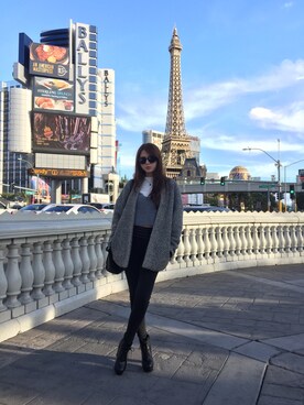 「高腰褲」｜Abbyさん（レディース・159cm）の春コーディネート