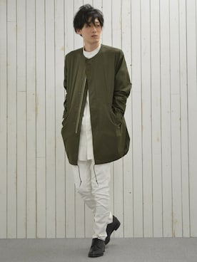 「HARE（ハレ）のアイテム（モッズコート）」を使った、nissy_HAREさん（メンズ・180cm）の夏コーディネート