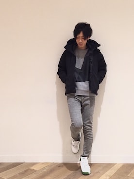 「HARE（ハレ）のアイテム（ダウンジャケット/コート）」を使った、nissy_HAREさん（メンズ・180cm）の秋コーディネート