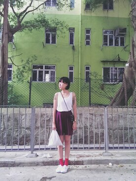 「MONKI（モンキ）のアイテム（イヤリング）」を使った、weirdstrangerさん（レディース・160cm）の秋コーディネート