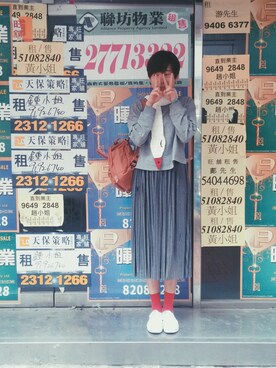 「MONKI（モンキ）のアイテム（パーカー）」を使った、weirdstrangerさん（レディース・162cm）の冬コーディネート
