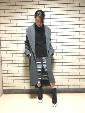 「AULA」｜「アイテム（その他アウター）」を使った、massyさん（レディース・158cm）の秋コーディネート
