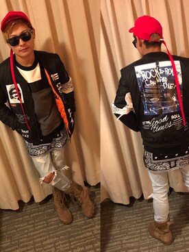 Bigbang ビッグバン のミリタリージャケットを使った人気ファッションコーディネート Wear
