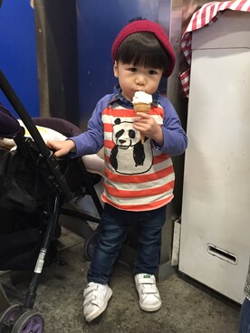 misouさん（キッズ・90cm）の冬コーディネート