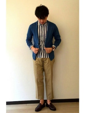 「クロップドパンツ」｜keiさん（メンズ・171cm）の冬コーディネート