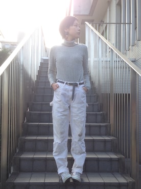 「J.CREW（ジェイクルー）のアイテム」を使った、asakaさん（レディース・165cm）の冬コーディネート