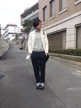 「UNIQLO（ユニクロ）のアイテム（ダウンジャケット/コート）」を使った、asakaさん（レディース・165cm）の冬コーディネート