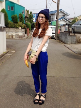 宇佐美 彩さん（レディース・162cm）の夏コーディネート