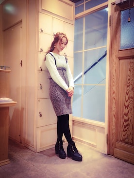 「TOPSHOP（トップショップ）のアイテム」を使った、uuuuuさん（レディース・164cm）の冬コーディネート