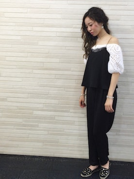 「ZARA（ザラ）のアイテム（サロペット/オーバーオール）」を使った、uuuuuさん（レディース・164cm）の春コーディネート