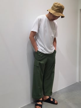 「アイテム（カーゴパンツ）」を使った、hayao_mさん（メンズ・178cm・30代）の夏コーディネート