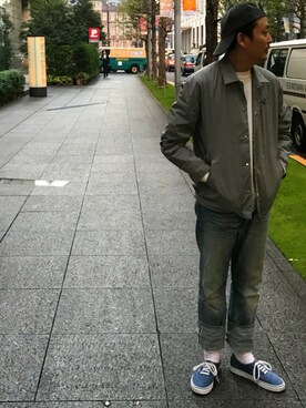 DESCENTE SHOP TOKYO｜hayao_m使用「DESCENTE（COACH JACKET / コーチジャケット）」的時尚穿搭