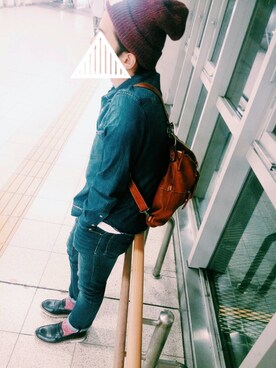「CIAOPANIC TYPY（チャオパニックティピー）のアイテム（ニットキャップ/ビーニー）」を使った、つかささん（メンズ・162cm）の秋コーディネート