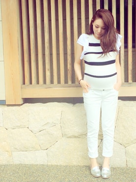 「MERCURYDUO（マーキュリーデュオ）のアイテム（その他シューズ）」を使った、Ahh♡さん（レディース・157cm）の春コーディネート