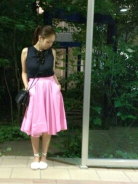 「CELINE」｜「アイテム（その他シューズ）」を使った、Ahh♡さん（レディース・157cm）の夏コーディネート