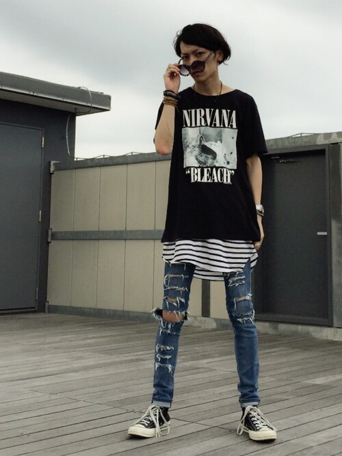 Another J Nirvanaのtシャツ カットソーを使ったコーディネート Wear
