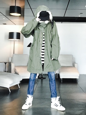 「dead stock」｜「アイテム（ジャケット/アウター）」を使った、ANOTHER-Jさん（メンズ・175cm）の冬コーディネート
