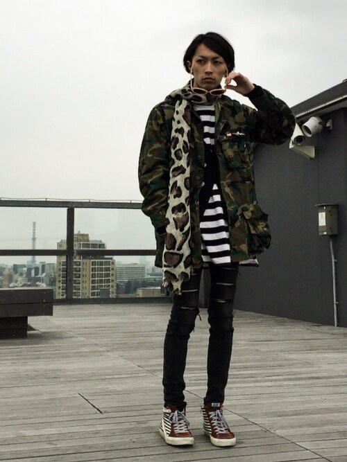 Another J Vintageのミリタリージャケットを使ったコーディネート Wear