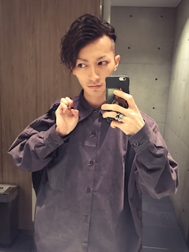 「RickOwens×adidas」｜「アイテム（アクセサリー）」を使った、ANOTHER-Jさん（メンズ・175cm）の春コーディネート